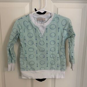 The Beaufort Bonnet Company Mint and Blue Golf Sweatshirt